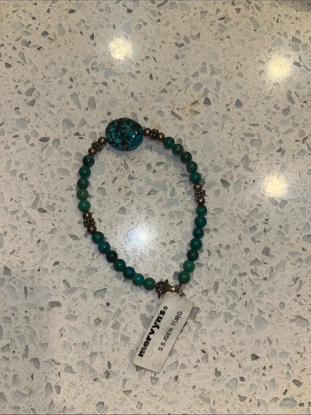 Genuine turquoise and sterling silver Bracelet